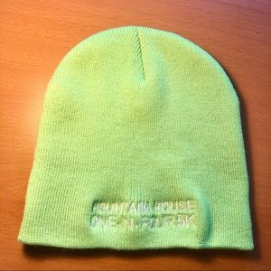 Fountain House Neon Green Beanie